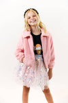 Lola + The Boys Jackets & Bombers Rainbow Faux Fur Coat