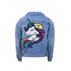 Lola & The Boys Jackets & Bombers Rainbow Unicorn Denim Jacket