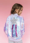 Lola + The Boys Jackets & Bombers Shooting Star Sequin Bomber