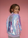 Lola + The Boys Jackets & Bombers Shooting Star Sequin Bomber