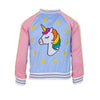 Lola + The Boys Jackets & Bombers Sky Unicorn Satin Bomber