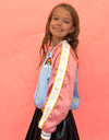 Lola + The Boys Jackets & Bombers Sky Unicorn Satin Bomber