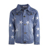 Lola & The Boys Jackets & Bombers 1 / Denim Star Leather Patched Denim Jacket