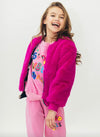 Lola + The Boys Jackets & Bombers Unicorn Ring Pop Plush Bomber