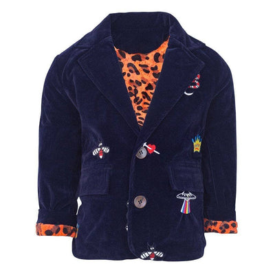 Lola + The Boys Jackets & Bombers Velvet Patch Blazer