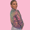 Lola & The Boys Jackets & Bombers Women's Magic Mermaid Sequin Bomber