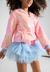 Lola + The Boys JACKETS Pretty in Pink Unicorn Sequin Bomber