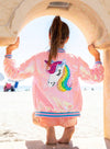 Lola + The Boys JACKETS Pretty in Pink Unicorn Sequin Bomber