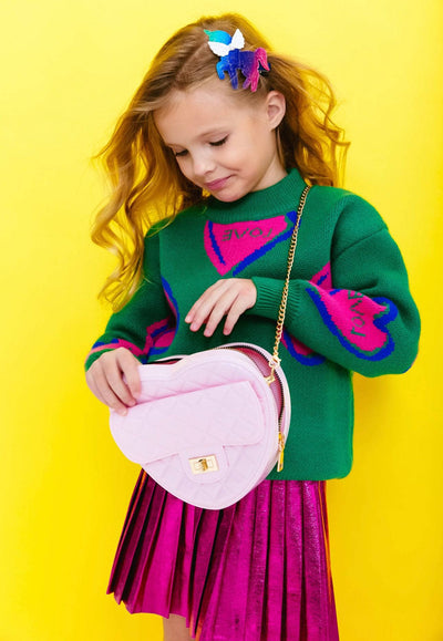 Lola + The Boys Jelly Coco Heart Purse