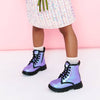 Lola + The Boys Lavender Sequin Boots