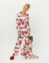 Lola + The Boys loungewear Wonen’s Rose Garden Silk Lounge Set