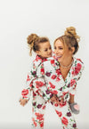 Lola + The Boys loungewear Wonen’s Rose Garden Silk Lounge Set