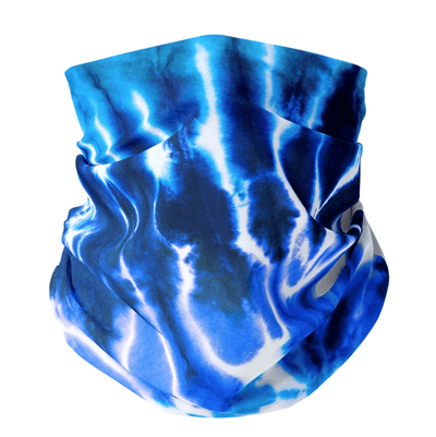 Lola + The Boys mask Blue Tie Dye Graphic Neck Gaiter (Teen Size)