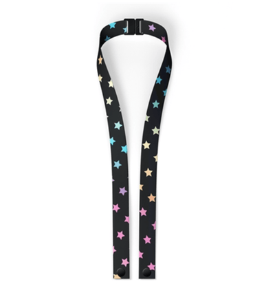 Lola + The Boys mask Rainbow Stars Mask Lanyard - Teen/Adult