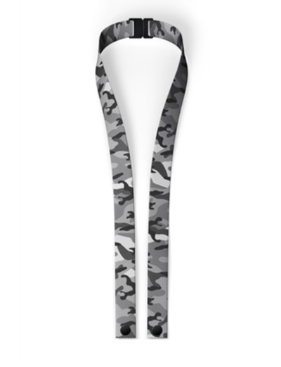 Lola + The Boys mask Grey Camo Mask Lanyard - Teen/Adult