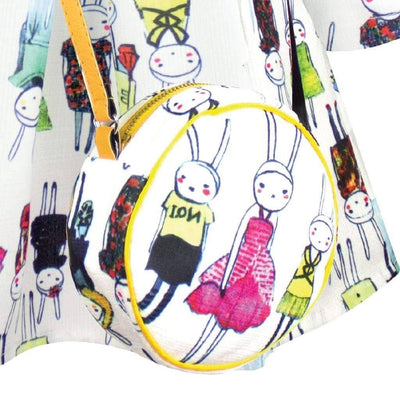 Lola & The Boys Midi Fashionista Bunny Dress