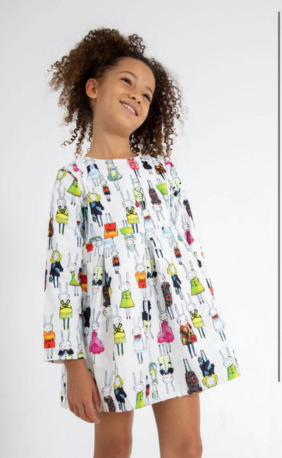 Lola + The Boys Midi Fashionista Bunny Dress