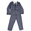 Lola + The Boys Navy plaid three piece suit