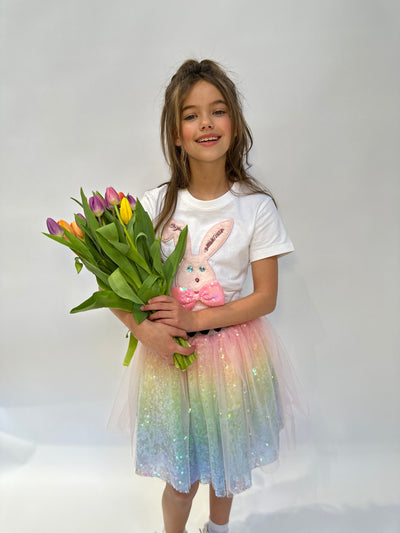 Lola + The Boys Ombre Sequin Tutu Skirt