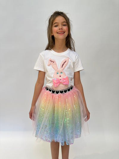 Lola + The Boys Ombre Sequin Tutu Skirt