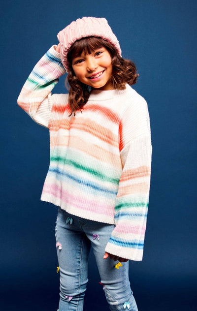 Lola + The Boys Ombre Stripe Sweater