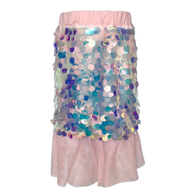 Lola + The Boys Paillette Ruffle Skirt