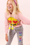 Lola & The Boys Pants Dreamer Crystal Joggers