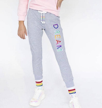 Lola & The Boys Pants Dreamer Crystal Joggers