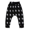 Lola & The Boys Pants 6-12 M / Black/White Flash Harem Joggers