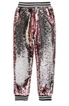 Lola + The Boys Pants Pink Lemonade Sequin Joggers