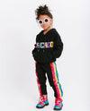 Lola + The Boys Pants Rainbow Sequin Joggers