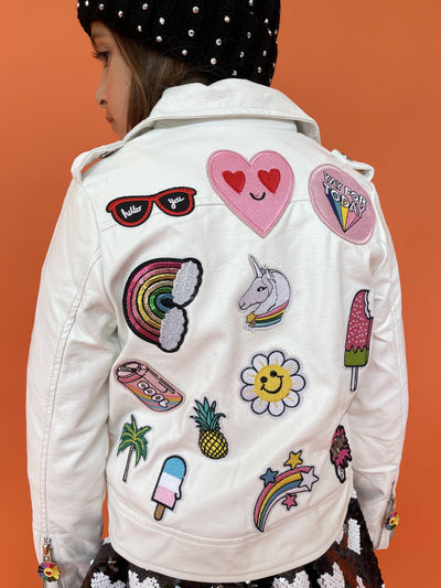 Lola + The Boys Patched Up Princess Vegan Jacket