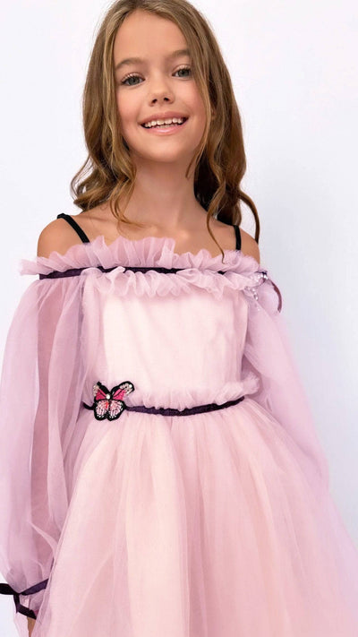 Lola + The Boys Pink Butterfly Dream Dress