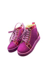 Lola + The Boys Pink Crystal Hologram Hightops