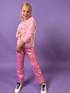 Lola + The Boys Pink Hologram Pants