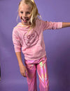 Lola + The Boys Pink Hologram Pants (Pre Order Ships 11/10)