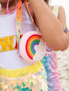 Lola + The Boys Pink Rainbow Mini Crossbody