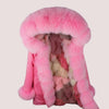 Lola + The Boys Pinky Faux Fur Coat