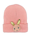 Lola + The Boys Coral PLUSH BUNNY BEANIE