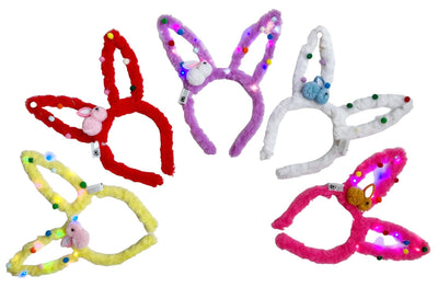 Lola + The Boys Plush Bunny Ears Headband