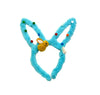 Lola + The Boys Blue Plush Bunny Ears Headband