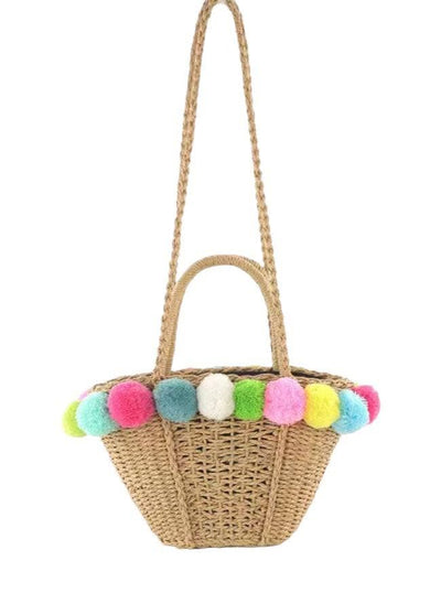 Lola + The Boys Pom Pom Beach Bag