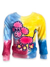 Lola + The Boys Poodle Tie Dye Sweatshirt