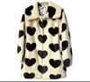 Lola + The Boys Queen of Hearts Faux Fur Coat