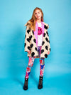 Lola + The Boys Queen of Hearts Faux Fur Coat