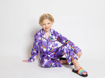 Lola + The Boys Rainbow and Butterfly Silk Set