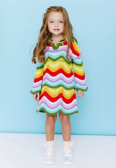 Lola + The Boys Rainbow Bright Knit Set (Pre Order Ships 11/10)