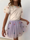 Lola + The Boys Rainbow Butterflies Tutu Skirt