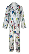 Lola + The Boys Rainbow Cheetah Heart Pajamas