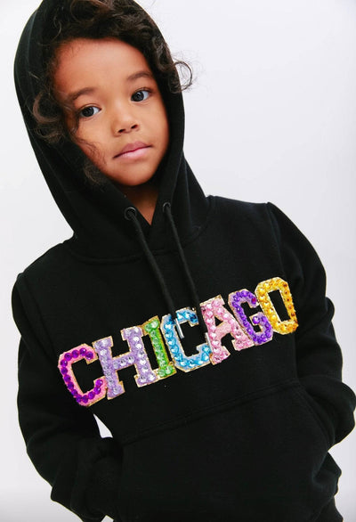 Lola + The Boys Rainbow Gem Chicago Hoodie